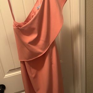 Antonio Melani one shoulder midi dress